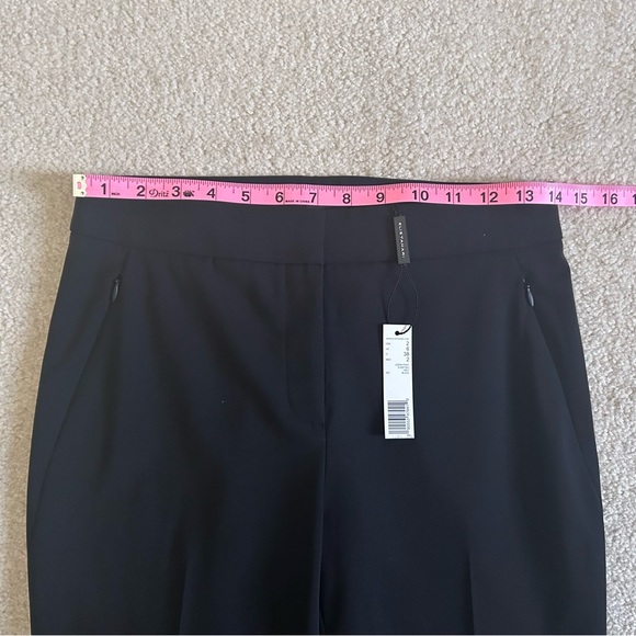 NWT $228 ELIE TAHARI LEENA WOOL BLEND PANTS BLACK SIZE 2 - Picture 5 of 9